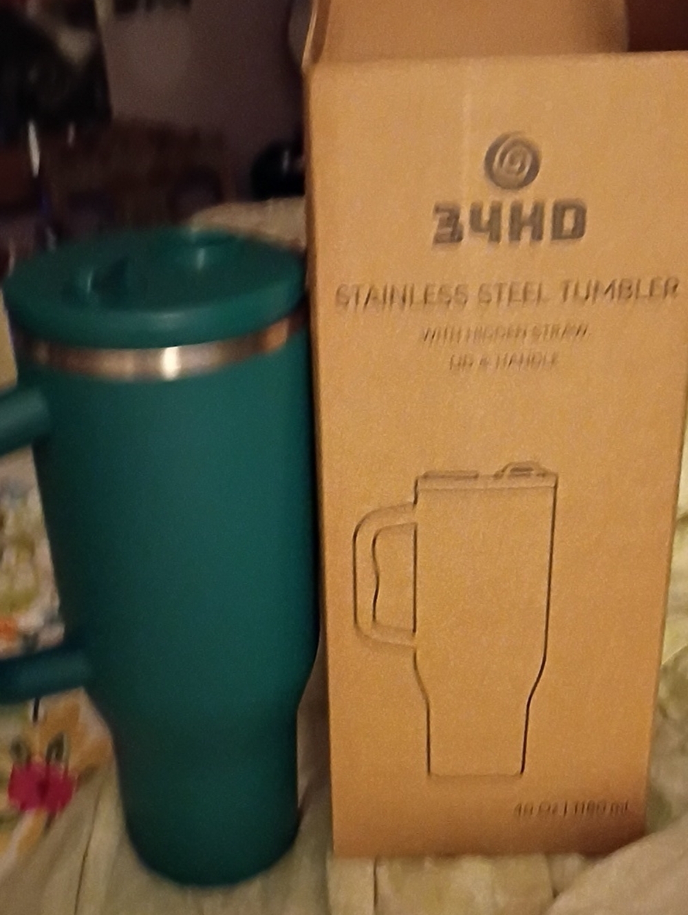 Stainless Steel Travel Tumbler - Teal New In Box